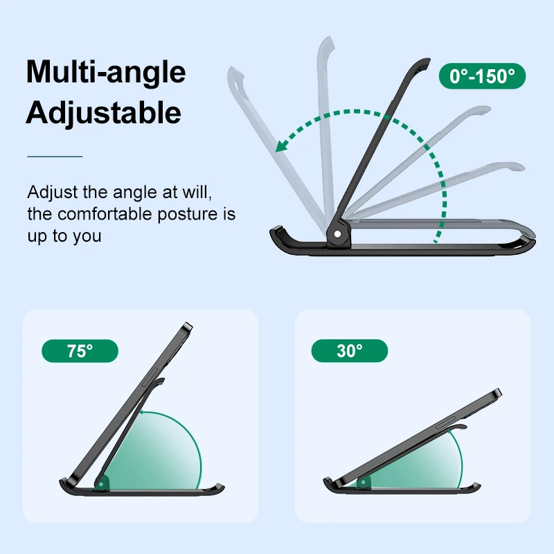 kuulaa desktop holder tablet pc mobile phone stand for ipad iphone samsung xiaomi portable foldable stand plastic bracket free global shipping