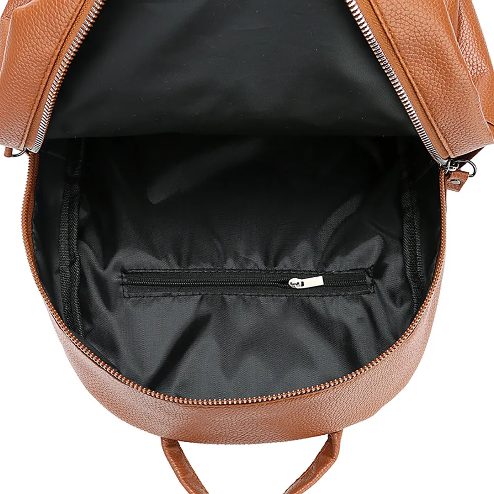 

Womens Vintage Leather Backpacks High Quality Female Zipper Travel Bags Retro School Bags Women Students Bag Rucksack Mochila