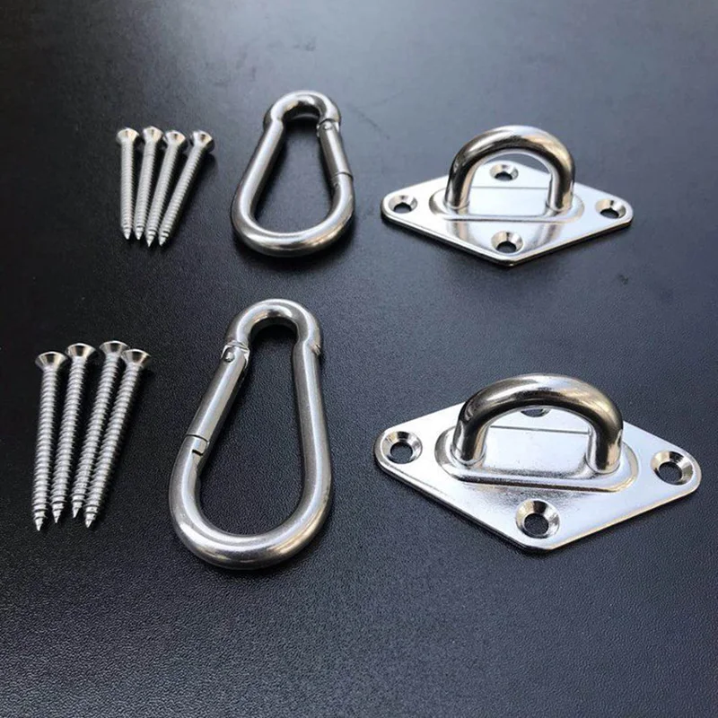 

12pcs/set Hammock Hanging Set Hook and Hook Ring for Hammock Bracket Swing Tool Kits LB88