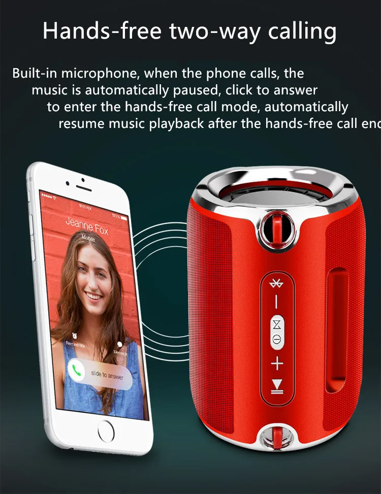 Bluetooth динамик мобильный телефон беспроводной открытый портативный компьютер колонки ремень Тяжелый сабвуфер компактный динамик радио F4040E
