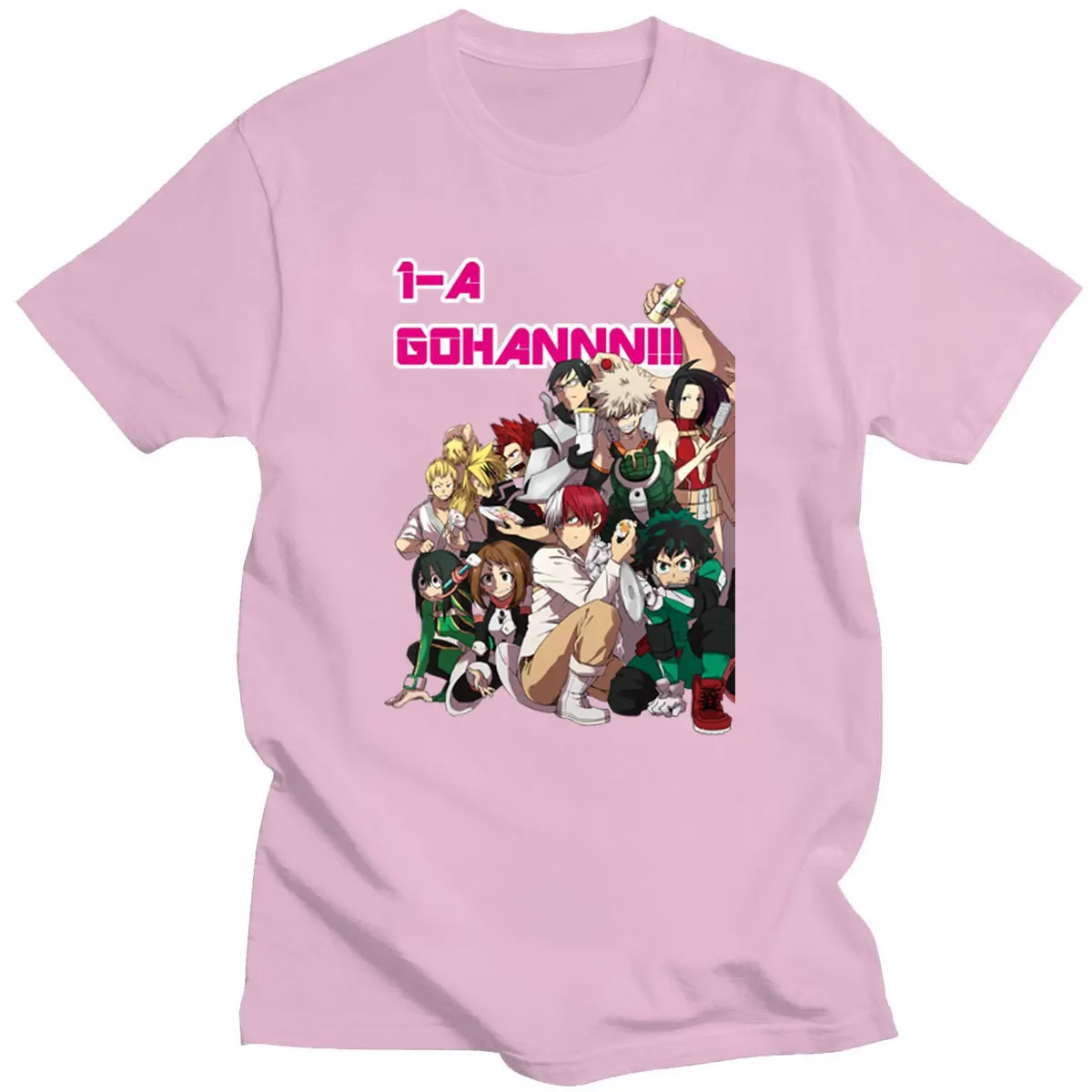 

Vintage Tee My Hero Academia GOHANNN Hip Hop Streetwear T-shirt Fashion Oversized Breathable Crewneck Men T-shirts Anime Clothes