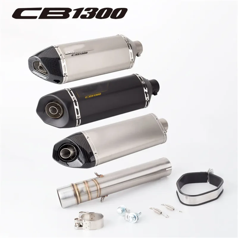 

Motorcycle modified CB1300 exhaust pipe CB1300 middle section connecting pipe 2003-2014 stainless steel exhaust pipe set