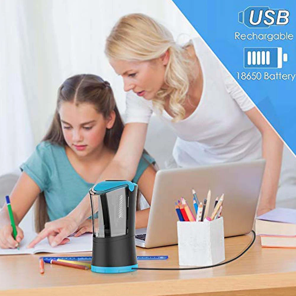 2019 Новая электрическая точилка для карандашей с прочным спиральным лезвием USB