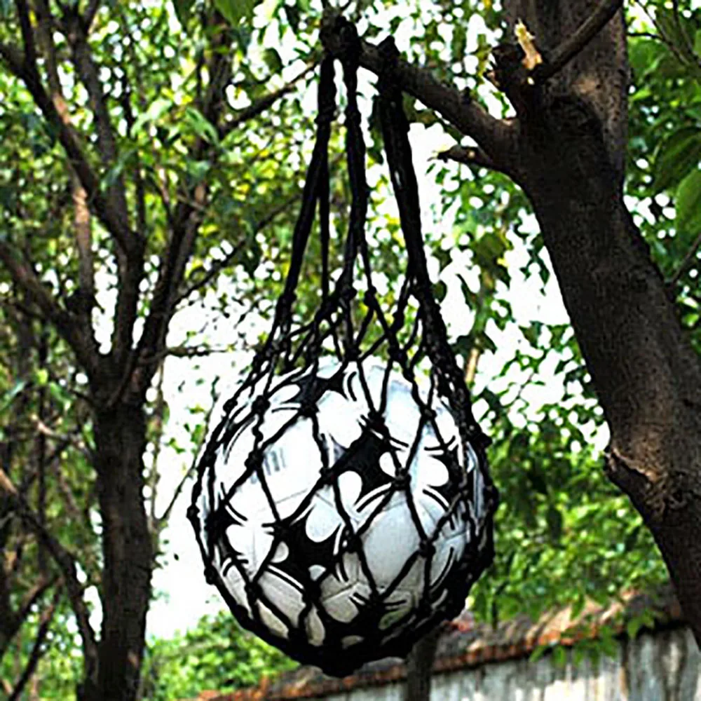 

Football Basketball Volleyball Soccer Mesh Net Carry Bag Single Ball Carrier