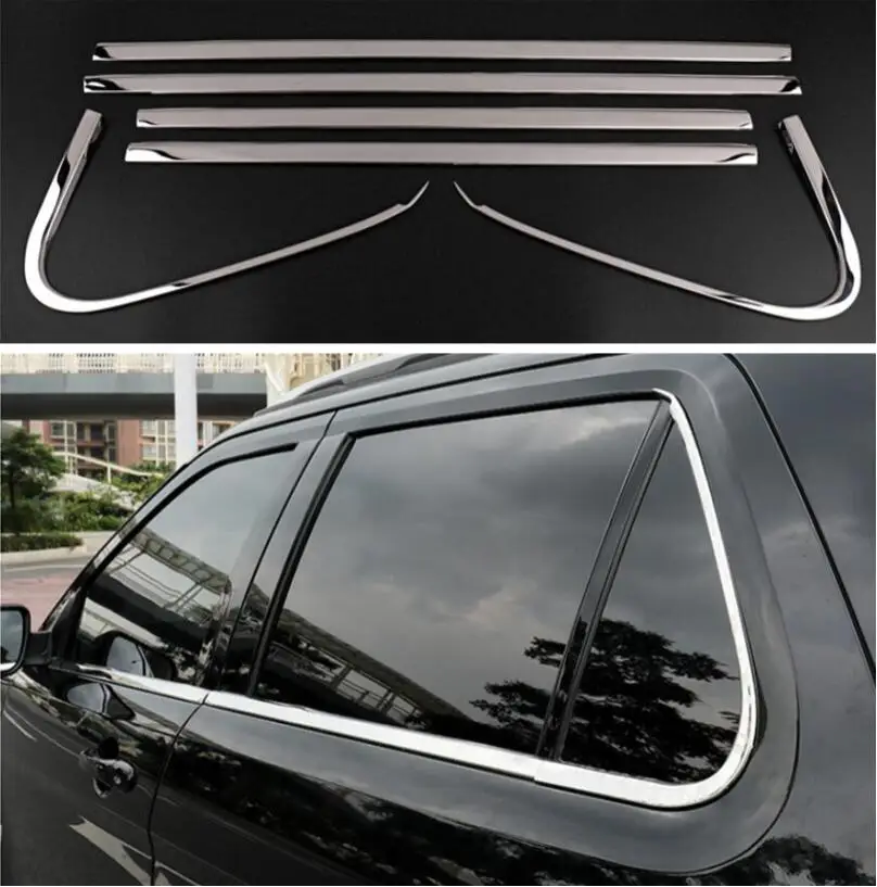 6 шт Нержавеющая сталь окна порог дверь рамка центр Столбы молдинги планки