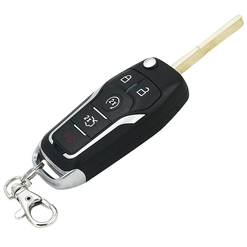 Модифицированный складной дистанционный ключ-брелок 4 + 1 Кнопка 433 МГц с чипом