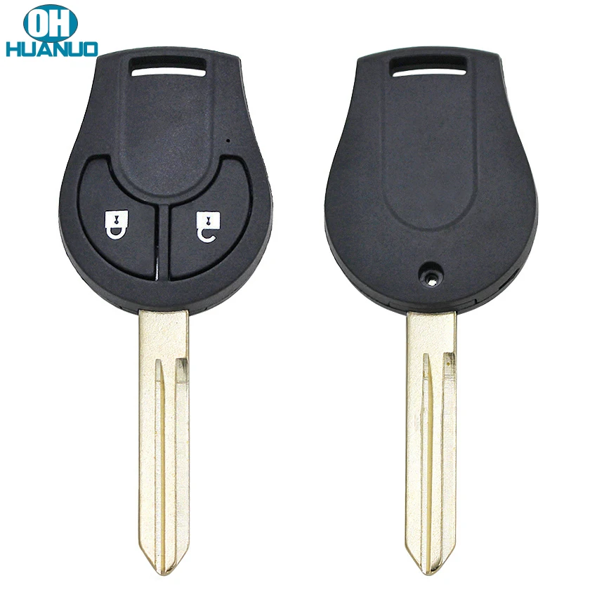 2-кнопочный корпус дистанционного ключа для Nissan Note Micra Juke NSN14 необработанное