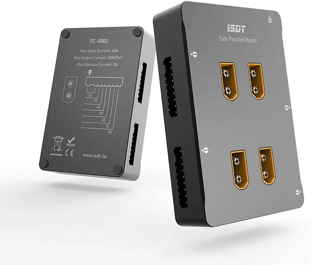 ISDT PC 4860 Lipo зарядное устройство 1 8S XT60 безопасная параллельная плата зарядки