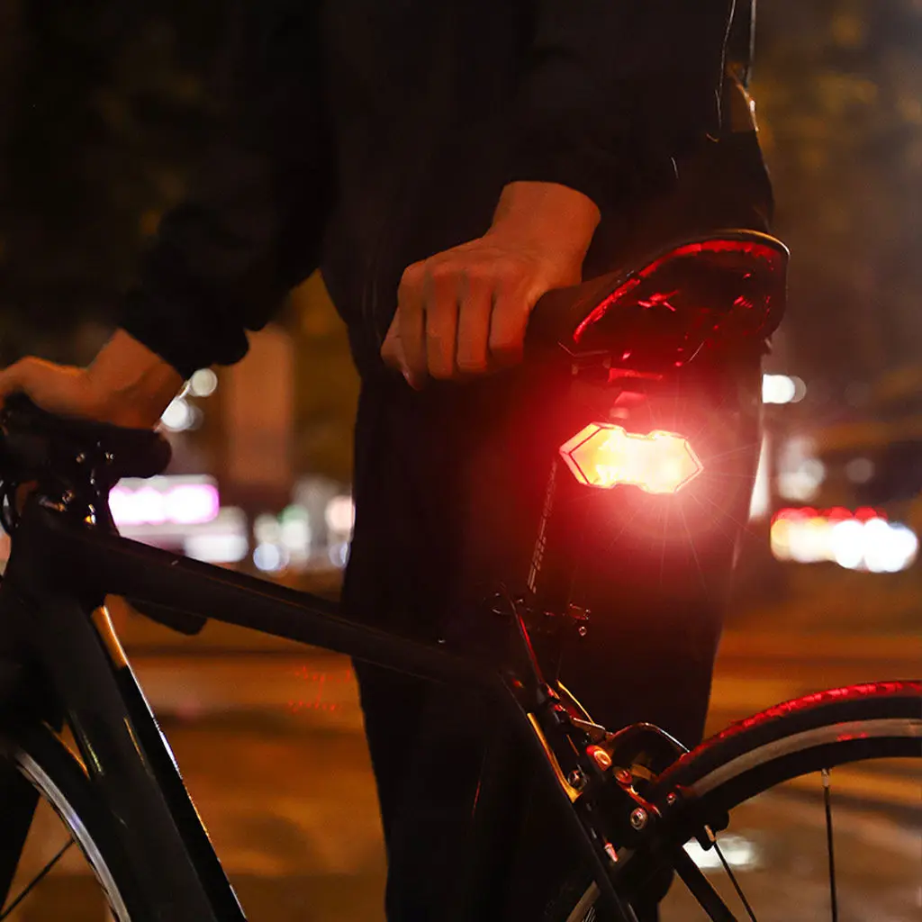 

Bike Tail Lamp Smart Bike Wireless Remote Turn Signal Lights Bicycle LED Taillight Easily Installation Bicycle Parts