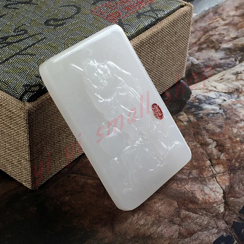 

Волшебная посуда Taoist, натуральный афганский белый нефрит, небесный мастер Чжун Куй, изысканная подвеска Taoist и рукоделие