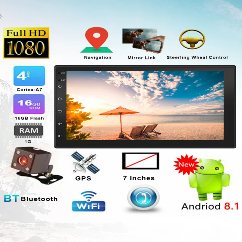 Мультимедийный MP5 плеер OLOMM стерео система на Android с 7 &quotсенсорным экраном GPS Wi Fi