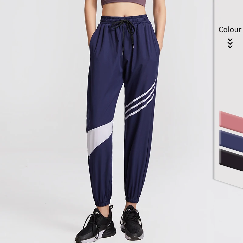 Брюки спортивные женские с широкими штанинами мягкие джоггеры высокой талией