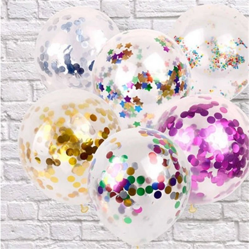 10pcs 12inch Glitter Confetti Latex Balloons Wedding Christmas Decoration Baby Shower Birthday Party Decor Air | Дом и сад