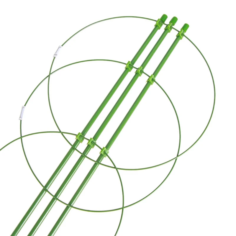 

6Pcs Plant Support Cage Garden Plant Support Ring Plant Stake Plant Support for Trellis, Climbing Plant, Flower 60cm