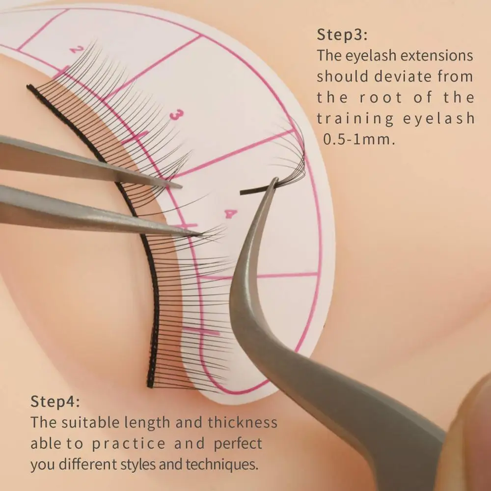 Тренировочный Набор для наращивания ресниц накладные ресницы полуручной работы