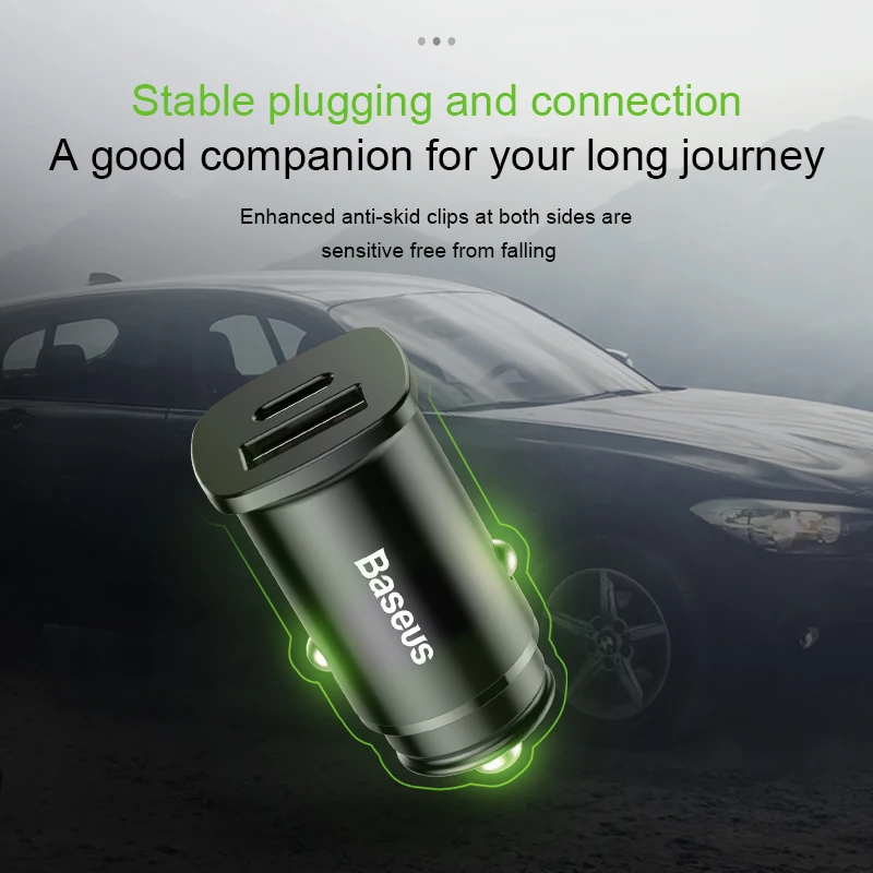 Baseus Быстрая зарядка 4,0 3,0 USB Автомобильное зарядное устройство для iPhone 11 Pro Max Xiaomi huawei SCP QC QC4.0 QC3.0 C PD быстрое автомобильное зарядное устройство для телефона