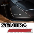 4 шт. 3D алюминиевый динамик стерео динамик значок эмблема наклейка для Nissan Sentra b16 b17 2008 2010 2017 2018 автомобильный Стайлинг