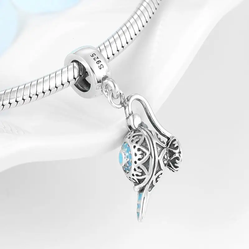 Мечту 925 пробы серебро волшебный Аладдина подвески для ламп драгоценные бусины