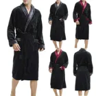 Мужской зимний теплый халат, толстый удлиненный плюшевый халат-кимоно, домашняя одежда, халат с длинным рукавом, пальто, горячая Распродажа 2021, новинка # BC