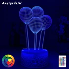 Новейшие 3d иллюзия детский ночной Светильник шар сенсорный Сенсор пульт дистанционного управления ночник для детской Спальня украшения настольная лампа vitage Dragon