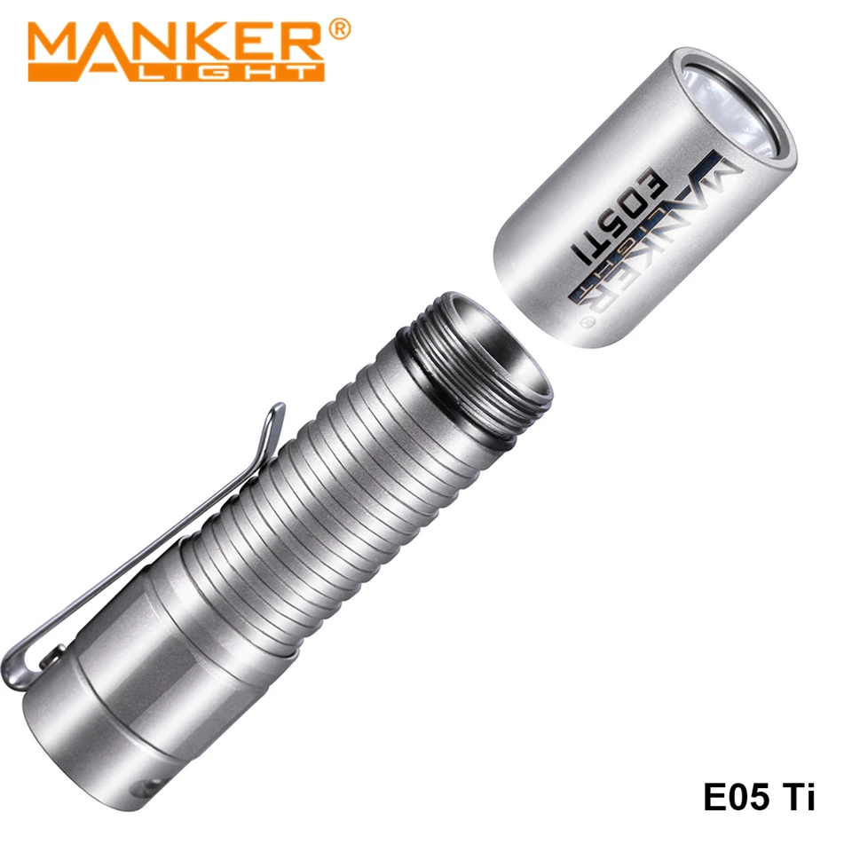 Manker E05 Ti титановый сплав светодиодный EDC туристический светильник для кемпинга AA