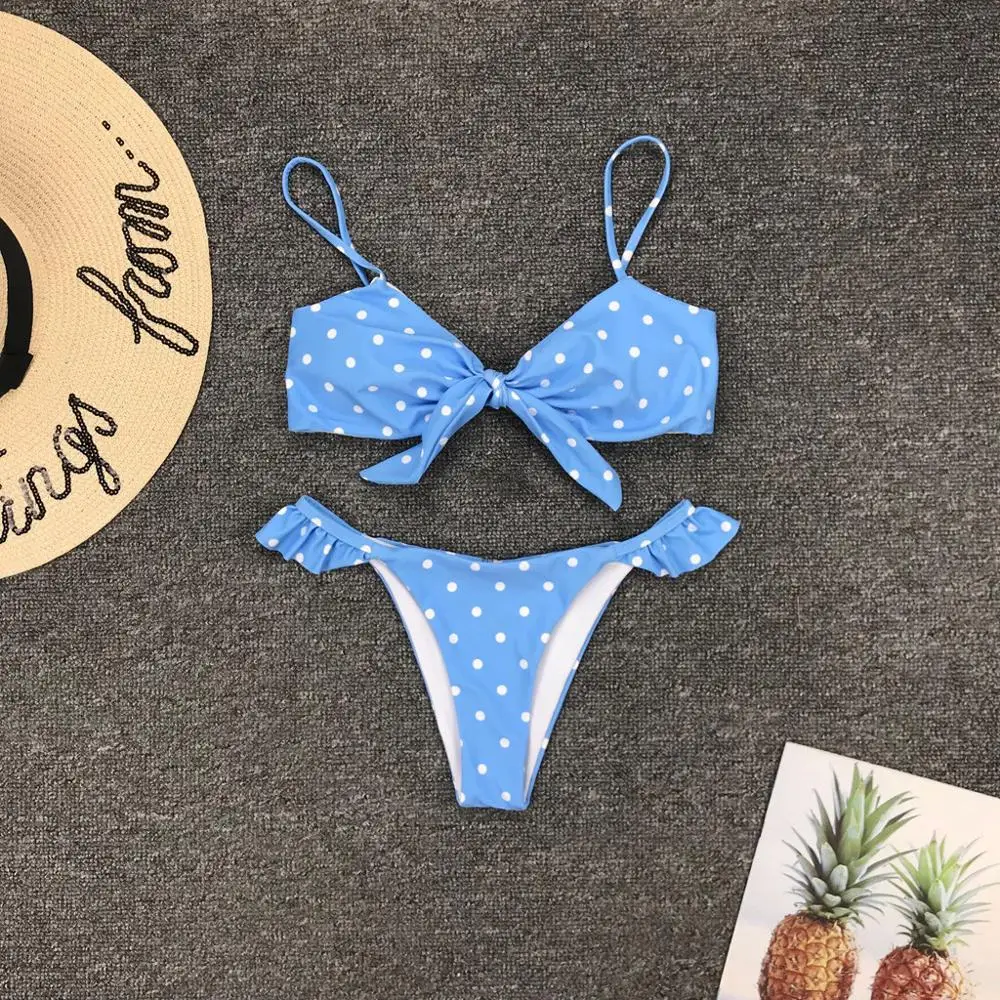 Бикини пуш-ап с волнистым принтом высокой талией 2020 | Женская одежда