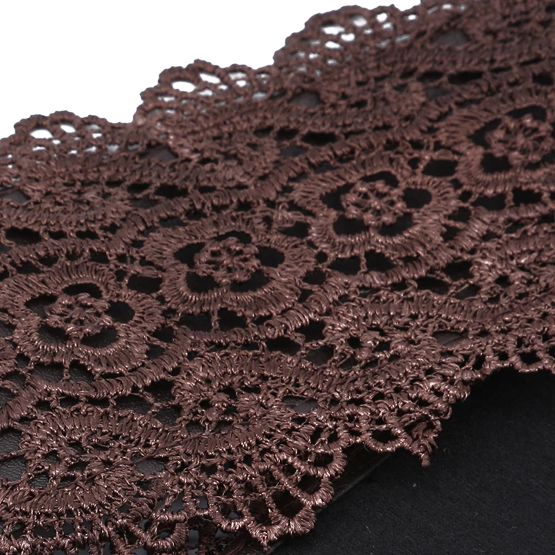 

2021 New Black White Wide Corset Hollow Flower Belt Female Self Tie Waistband Belts For Women Wedding Dress Waist Band