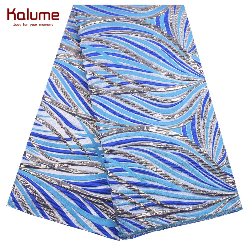 

Kalume 2021 New Gilding African Lace Fabric Soft French Jacquard Lace Fabric Embroidery Nigerian Dress Brocade Lace Fabric F2092