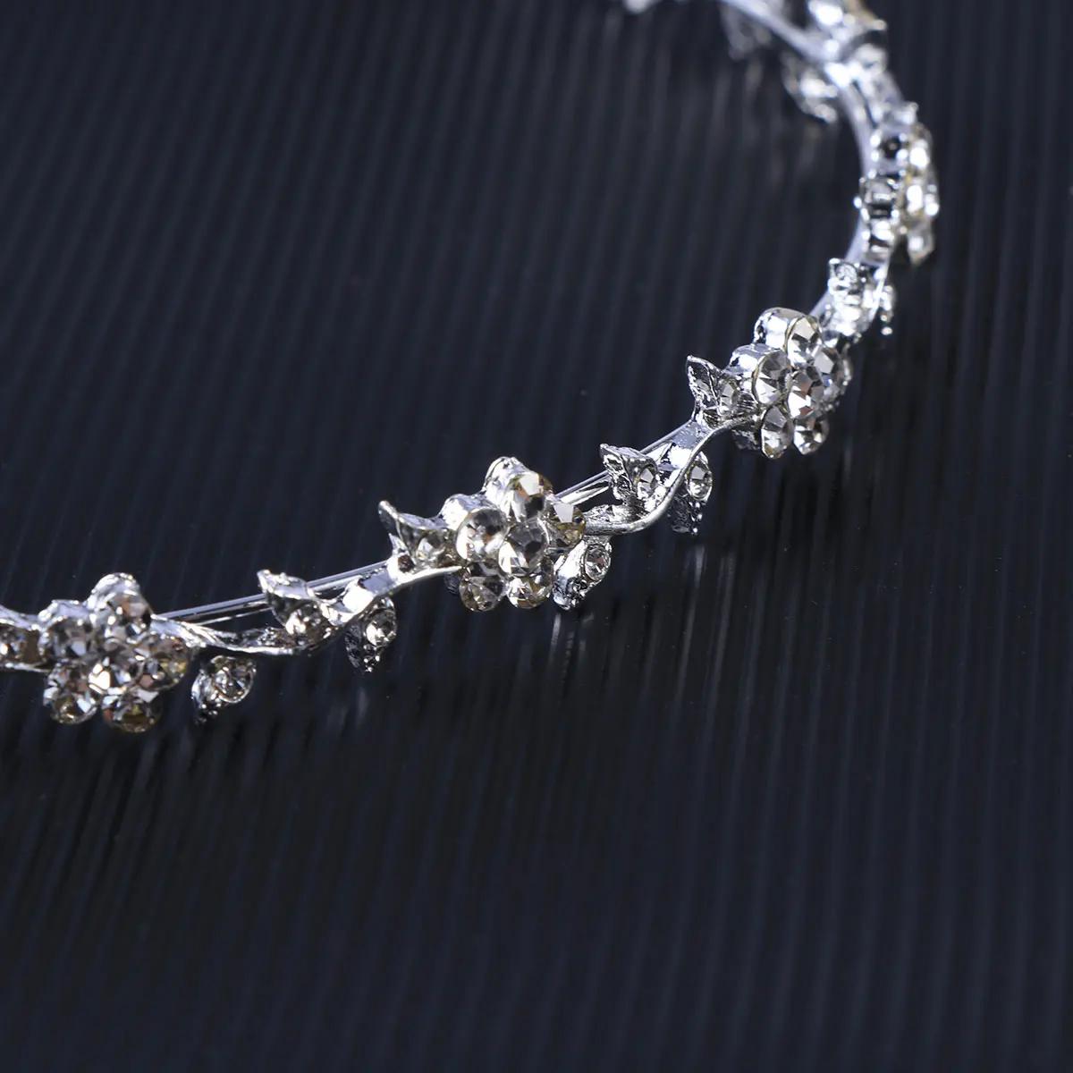 Свадебные женские хрустальные свадебные цветы и листья тиара корона диадема