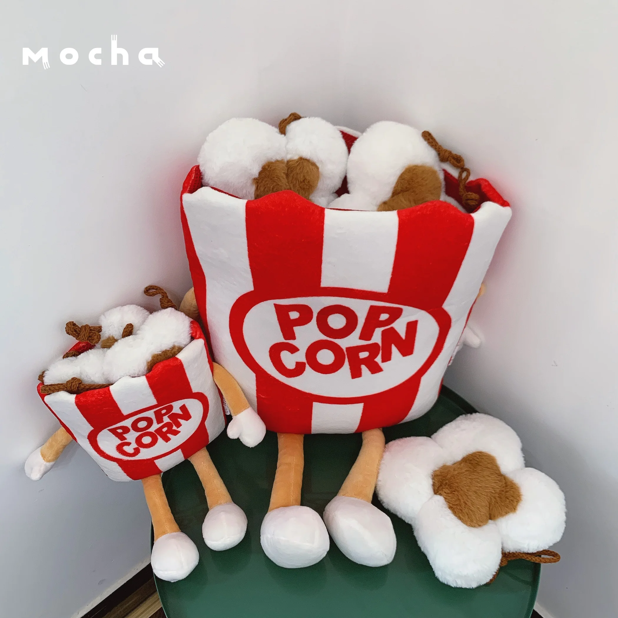 

Candice guo! Милая плюшевая игрушка, мультяшный снэк, милая подушка в виде попкорна с дужками, мягкая подушка, украшение, подарок на день рождения ...