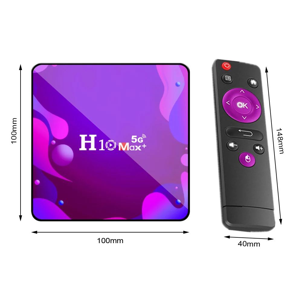 Новейшая модель H10 Max + смарт ТВ коробка Android 10 0 Allwinner H313 1 Гб 8 2 16 Декодер каналов