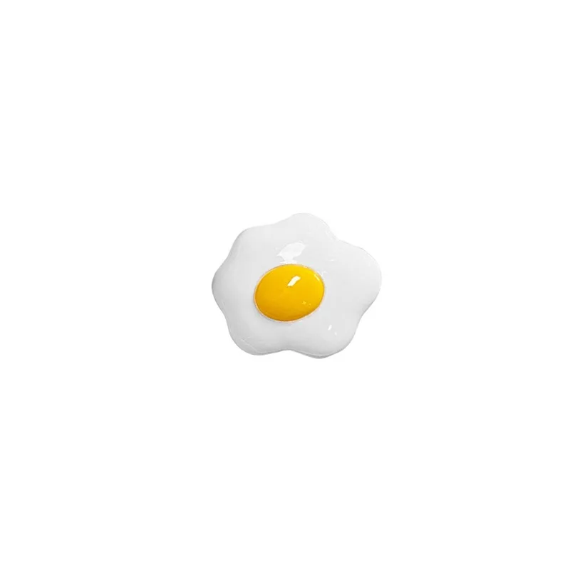 

RINHOO Cute Cartoon Accessories Cooked Egg Poached Egg Brooches Enamel Lapel Pin Denim Coat Shirt Shoes Jewelry Gift for Friends