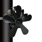 Домашний Вентилятор для камина эффективное распределение тепла Настенный 5 лезвия Вентилятор для печи, работающий от тепловой энергии древесных бревен горелки Эко-дружественных тихий