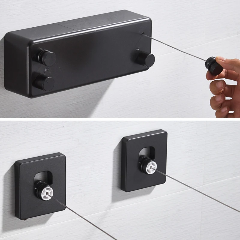 Выдвижная Веревка для белья телескопическая веревка из нержавеющей стали