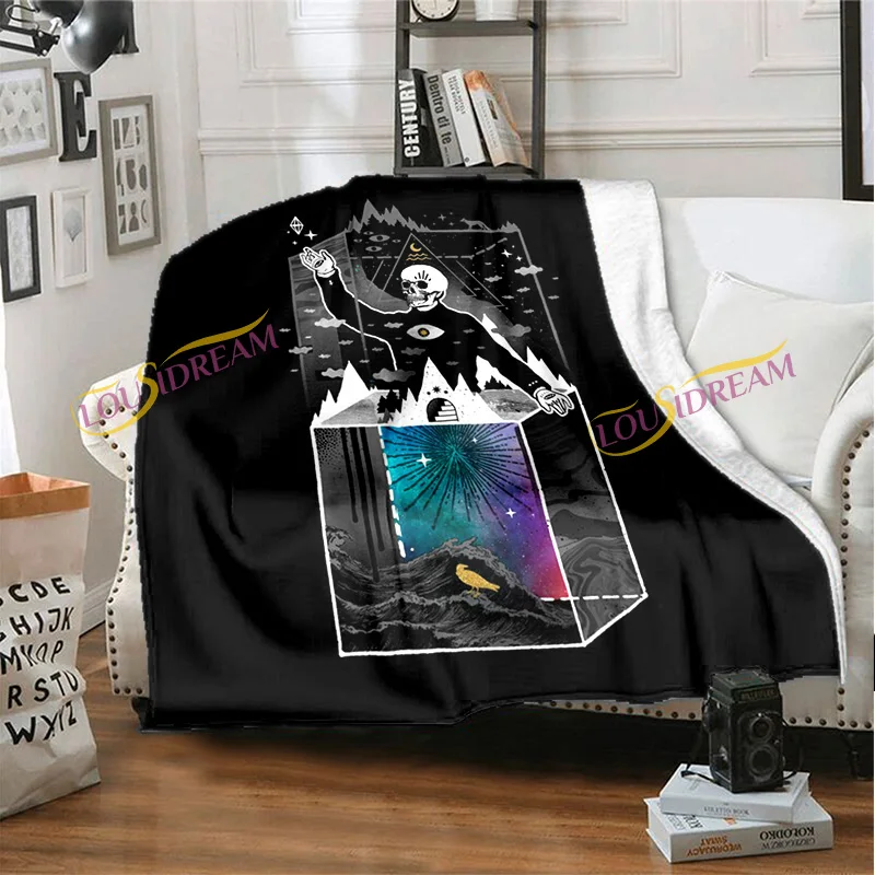 Мультяшное забавное дневное одеяло удобное для отдыха одинарное пледы | Дом и сад