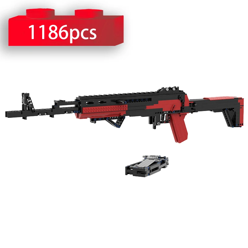 

AK47 Rifle Gun Building Blocks Military Police Weapon SWAT Lethal Assault Guns Model Bricks Toys For Children Boys Xmas Gifts