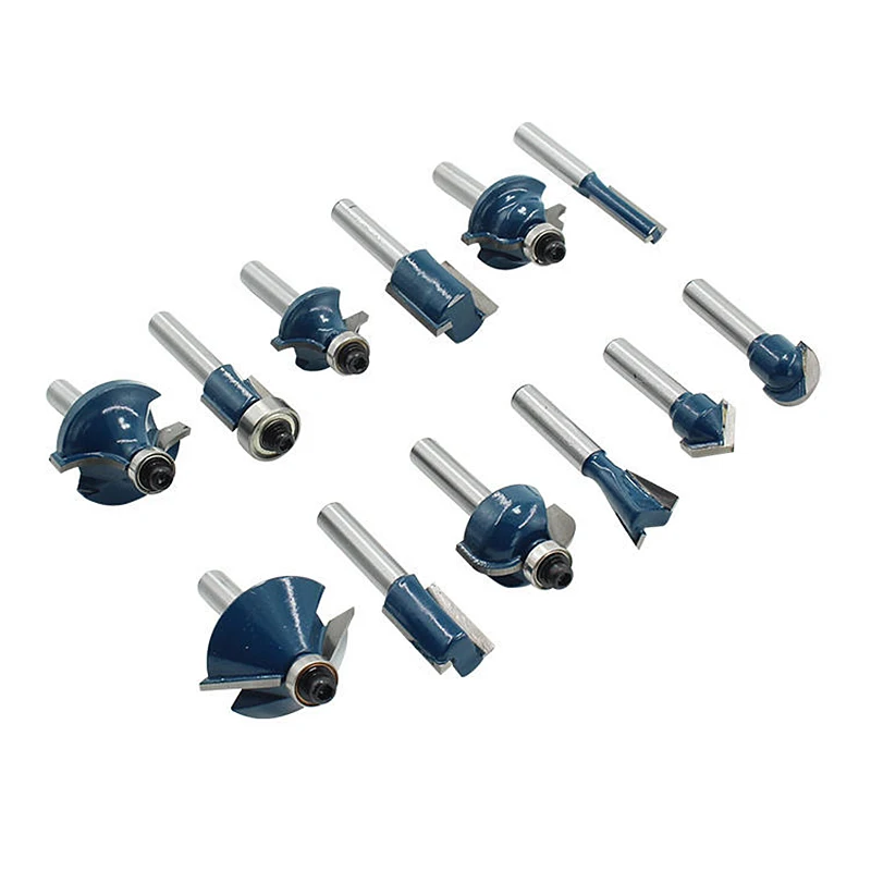 

Фрезы для деревообработки, хвостовик 1/4 дюйма/6,35 мм, карбидная фреза для деревообработки, гравировальные режущие инструменты, 15 шт./компл.