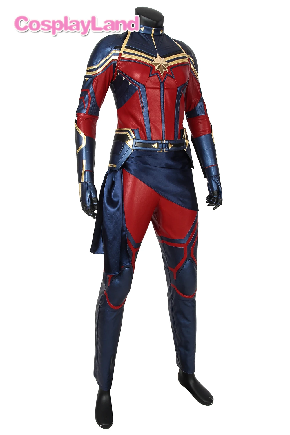 Мстители 4 эндигра Марвел Капитан костюмы косплей костюмы на Хэллоуин Carol Danvers реквизит косплей костюм Необычный кожаный комбинезон