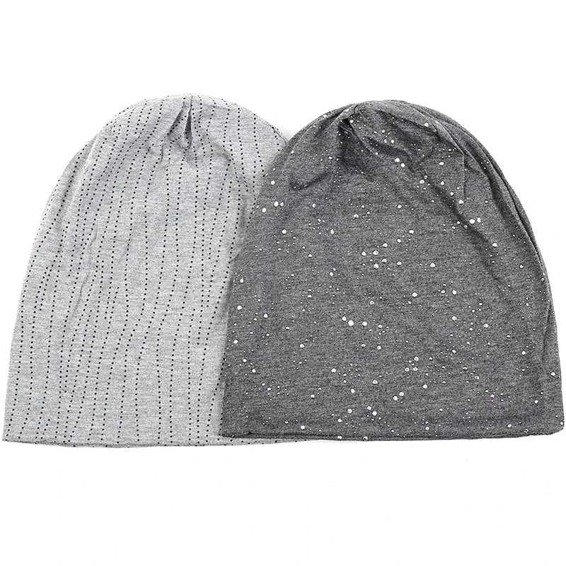 Geebro Женская модная зимняя теплая хлопковая шапка с напуском шапочки для женщин