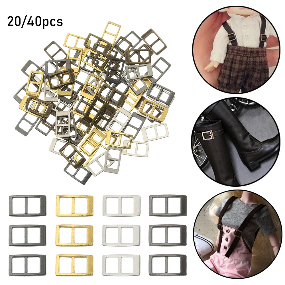 20/40 шт 5 мм ультра-маленький Тройная пряжка на ремешке кукла сумки Мини пряжки