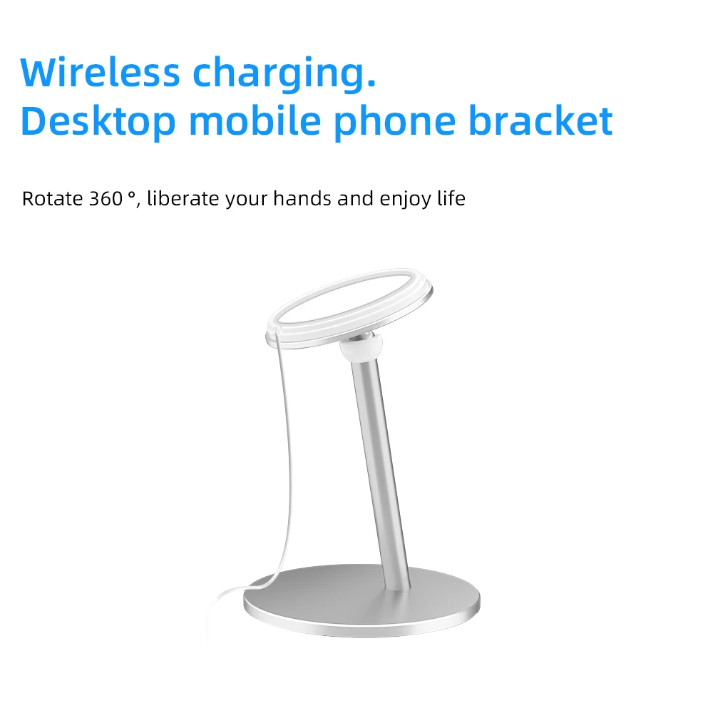 phone holder for magsafe charger desk rotation magnetic stand angle macsafe cradle bracket support for iphone 12 13 pro max mini free global shipping