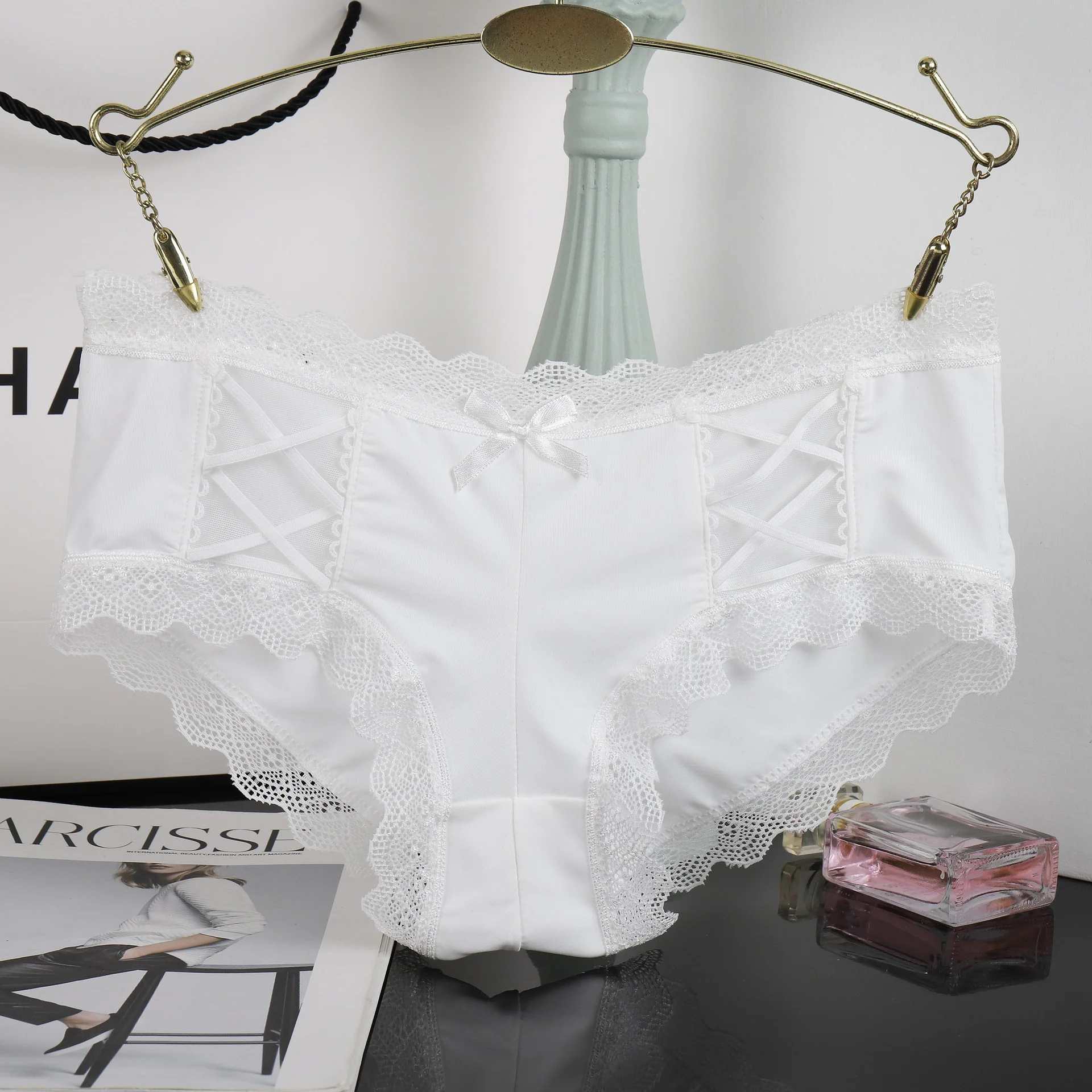 SP &amp CITY сексуальное нижнее белье с леопардовым принтом из ледяного шелка женские