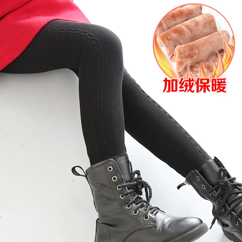 Осенние детские флисовые леггинсы брюки высокое качество зимние теплые ботинки