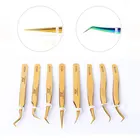 Пинцет для ресниц VETUS, высокоточный Антистатический пинцет, Профессиональный пинцет для увеличения объема ресниц 3D, макияж, отличное закрытие