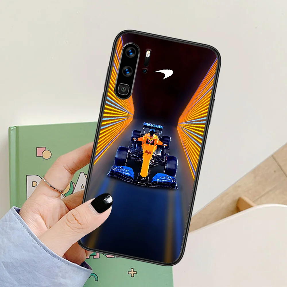 

McLaren car Phone Case For Huawei P Mate Smart 10 20 30 40 Lite Z 2019 Pro black Cover Fashion Cell Luxury Bumper Silicone Shell