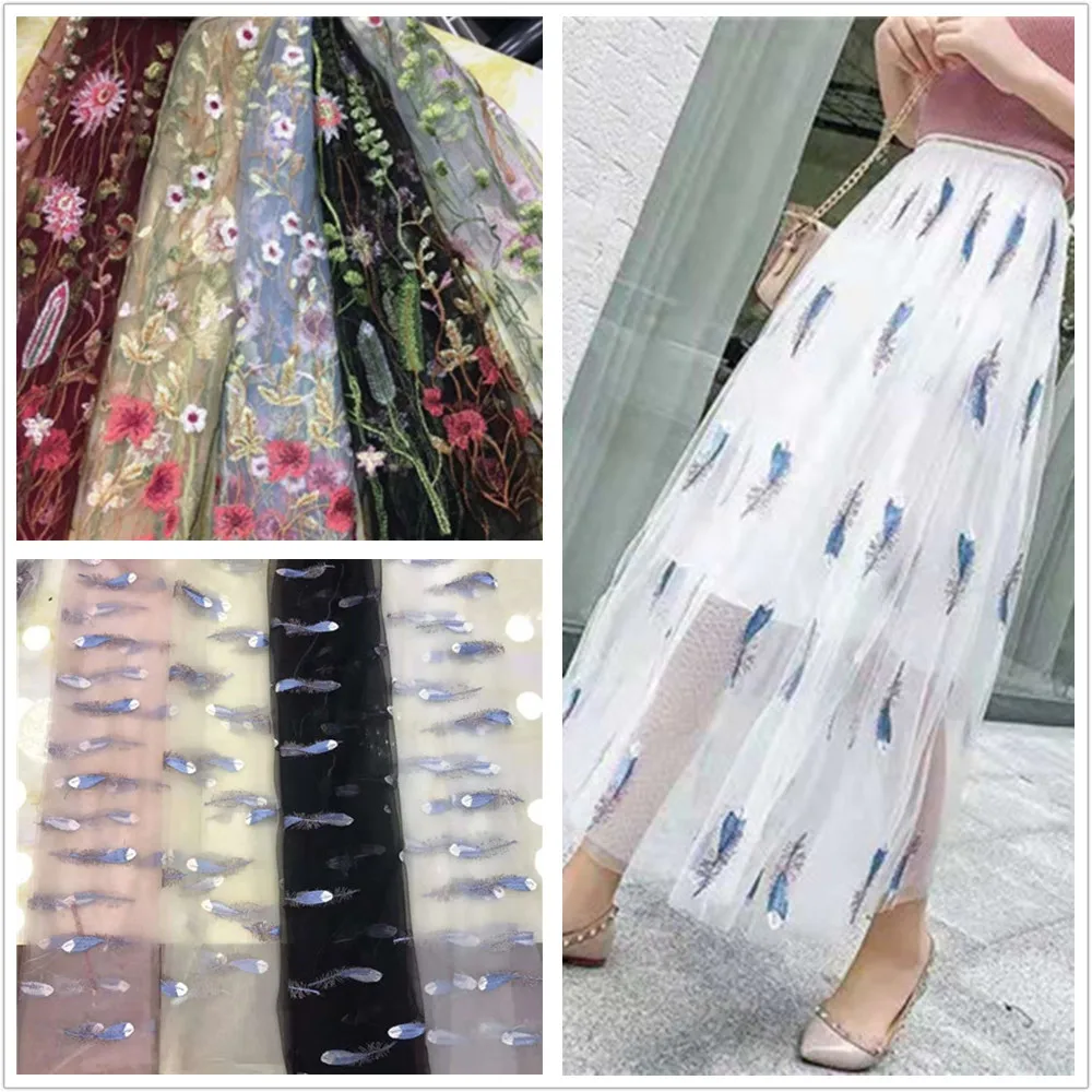 Золотисто красная Высококачественная Роскошная Тюлевая сетчатая кружевная