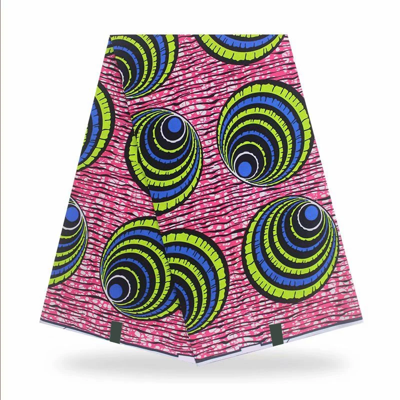 

Party Dress Material For Sewing 100%Breathable Real Soft Ankara African Style Wax Dye Printed Cotton Fabric 6 Yards V-L 163