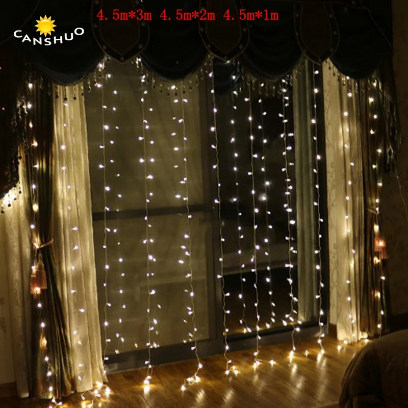 СВЕТОДИОДНАЯ Гирлянда занавеска 3 м * 1 м/2 м/3 м/6 Сказочная светодиодная