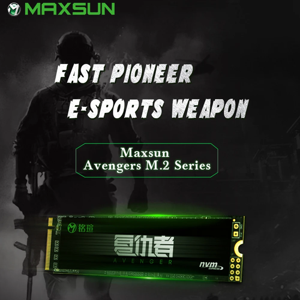 MAXSUN ssd M2 Мститель m.2 SSD M.2 2280 3D NAND Flash SMI 2263XT Внутренние твердотельные накопители для