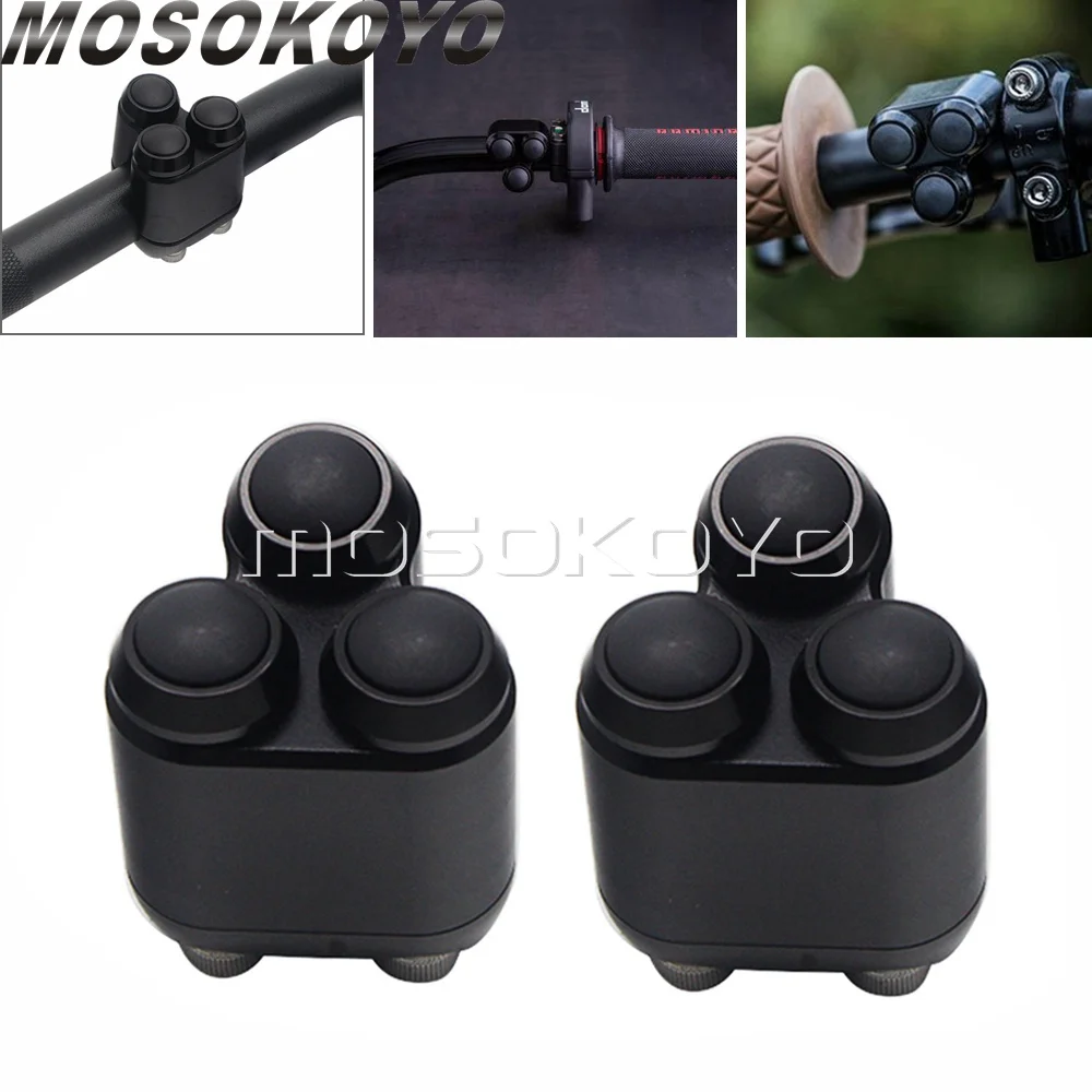 Однодюймовый светильник на руль для кафе гонщика мотоцикла заглушка стоп-сигнал